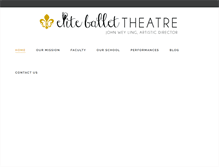 Tablet Screenshot of eliteballettheatre.com